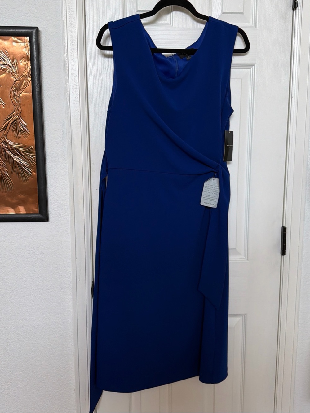 New with tags Class Tahari ASL Sleeveless Sheath Dress in Royal Blue - Picture 11 of 12